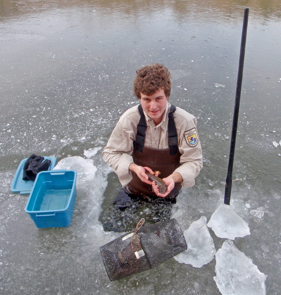 Briggs working through ice Langlois